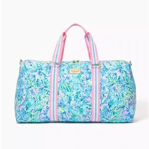 Lilly Pulitzer printed weekender bag